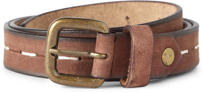 

People Men Brown Genuine Leather Belt