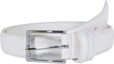 

Snoby Women Casual White Genuine Leather Belt