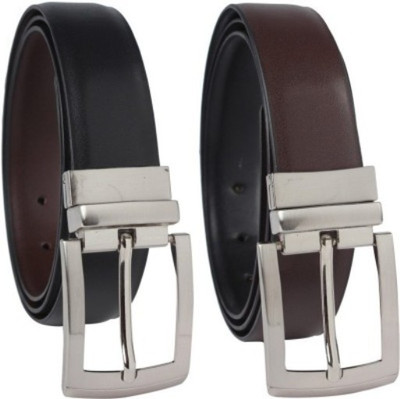 

VR ENTERPRISES Men Black Genuine Leather Belt