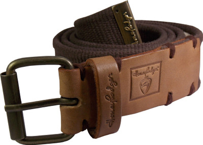 

Honey Badger Men & Women Casual Brown Canvas Belt
