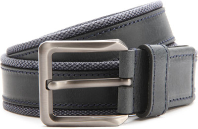 

United Colors of Benetton Men Blue Genuine Leather Belt, 901