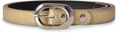 

Baggit Women Casual Gold Synthetic Belt