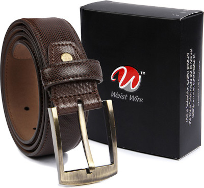 

Waist Wire Men Formal Brown Artificial Leather Belt