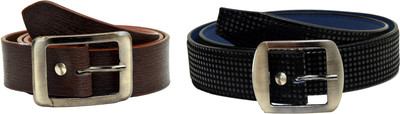 

Tiwari Collection Men Brown Artificial Leather Belt, Black;brown