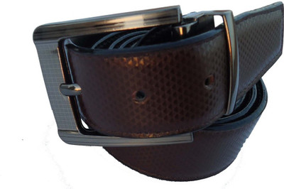 

P&E Men Formal Brown Artificial Leather Reversible Belt
