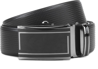 

Swiss Design Men Black Genuine Leather Reversible Belt
