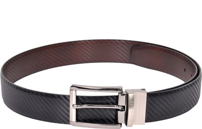 

Scarleti Men Casual Black Genuine Leather Reversible Belt