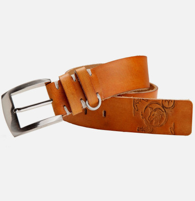 

99Cells Men Casual Tan Genuine Leather Belt