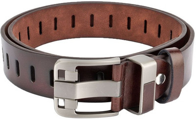 

Swiss Design Men Casual Brown Genuine Leather Belt
