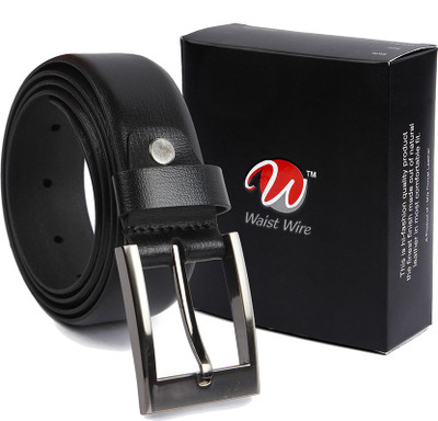 

Waist Wire Men Formal Black Genuine Leather Belt