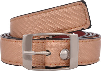 

Exotique Men Casual Pink Artificial Leather Belt, Peach