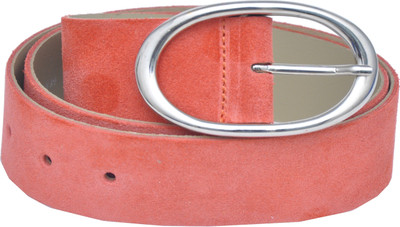 

French Connection Women Casual Pink Genuine Leather, Metal Reversible Belt, Razzle dazzle
