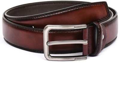 

Buckle Up Men Formal Maroon Artificial Leather Belt