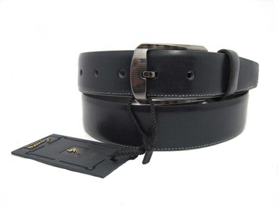 

Lustre International Men Formal Black Genuine Leather Belt