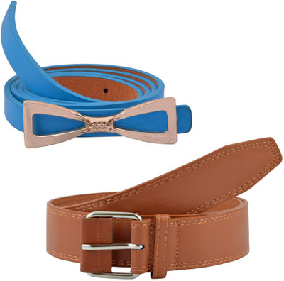 

Antiformal Women Casual, Party Blue, Brown Artificial Leather Belt
