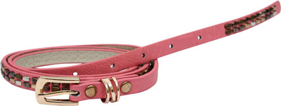 

Sri Women Casual, Party Pink Artificial Leather Belt