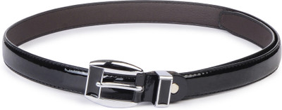 Buckle Up Women Black Artificial Leather Belt