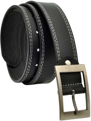 

Hawai Men Casual, Formal Black Genuine Leather Reversible Belt, Black-01