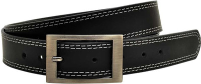 

Hawai Men Casual, Formal Black Genuine Leather Reversible Belt, Black-01