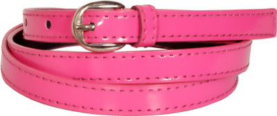 

Swan Collection Girls Casual, Formal Pink Artificial Leather Belt