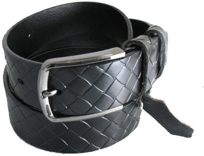 

Lion Heart Men Casual Black Genuine Leather Belt