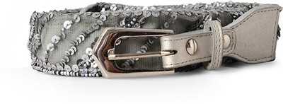 

Baggit Women Casual Silver Synthetic Belt