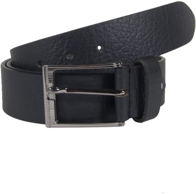 

Snoby Men Casual Black Genuine Leather Belt