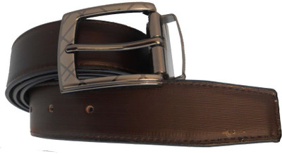 

AmahapGlamourDaze Men Formal Brown Artificial Leather Reversible Belt