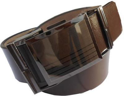 

B.S.Chadha Group Men Formal Brown Genuine Leather Belt