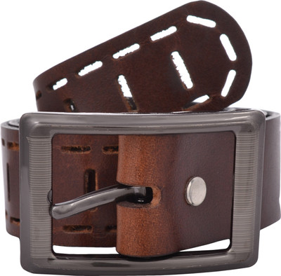 

Exotique Men Casual Brown Genuine Leather Belt