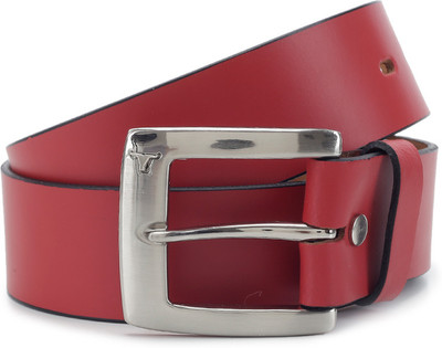 

Bulchee Men Red Metal Belt