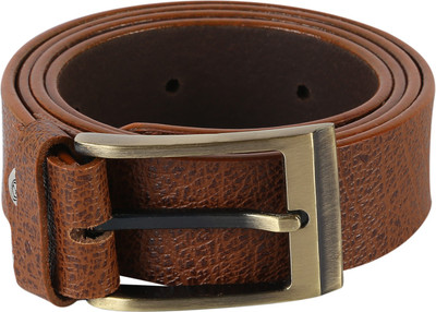 

TIE & CUFFS Men Formal Tan Genuine Leather Belt