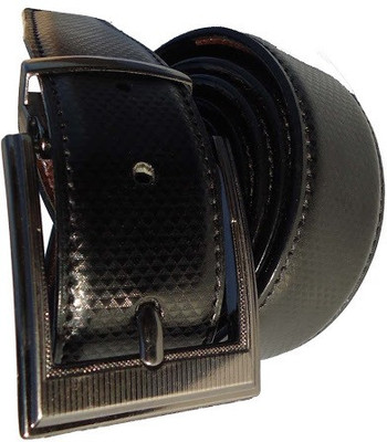 

AmahapGlamourDaze Men Formal Black Artificial Leather Belt