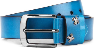 

Swiss Design Men Blue Genuine Leather Belt