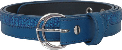 

Baggit Women Formal Blue Artificial Leather Belt, Ink blue