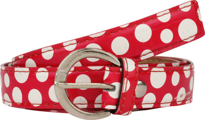 

SRS Women Casual Red, White Synthetic Belt