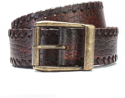

Brune Men Casual Brown Genuine Leather Belt, Brown-05