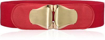 

Calvino Women Casual, Formal Red Artificial Leather Belt