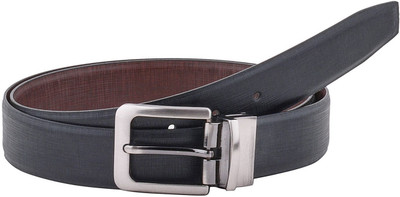 

Brounplus Boys Formal Black Artificial Leather Reversible Belt, Black;brown