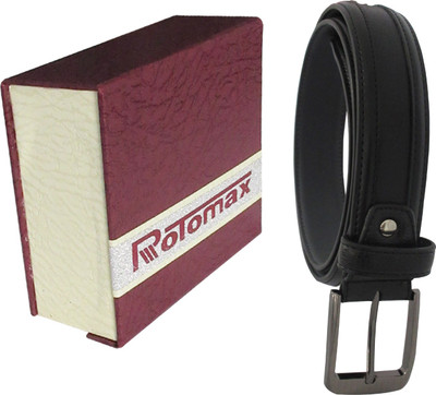 

Rotomax Men Black Artificial Leather Belt