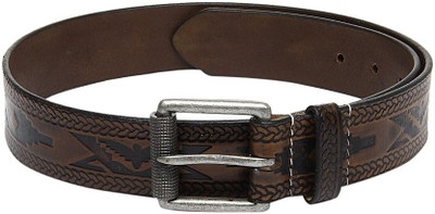 

Fume Men Casual Brown Genuine Leather Belt
