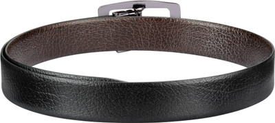 

Teakwood Men Casual Black Genuine Leather Reversible Belt