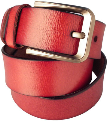 

Lion Heart Men Casual Maroon Genuine Leather Belt
