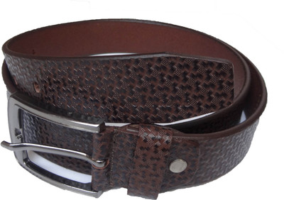 

eXcorio Men Semi-formal Brown Genuine Leather Belt