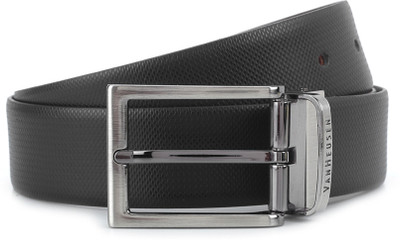 

Van Heusen Men Brown, Black Metal Reversible Belt, Black and brown