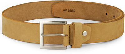 

TKWD Leathers Men Casual Beige Genuine Leather Reversible Belt, Cream