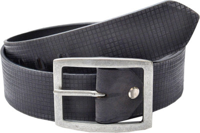 

Leather Hub Men Casual Black Genuine Leather Belt