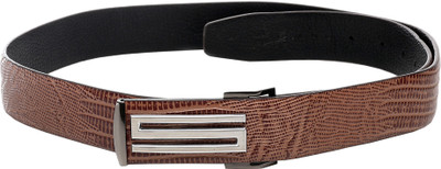 

Swiss Design Men Casual Brown Genuine Leather Belt