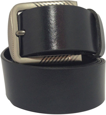 

OODI Men Black Genuine Leather Belt