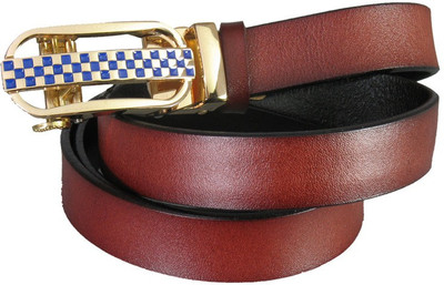 

Lion Heart Girls Casual Maroon Genuine Leather Belt
